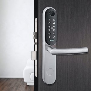 Khóa vân tay cho cửa nhôm kính Hune 929ss-F NEW